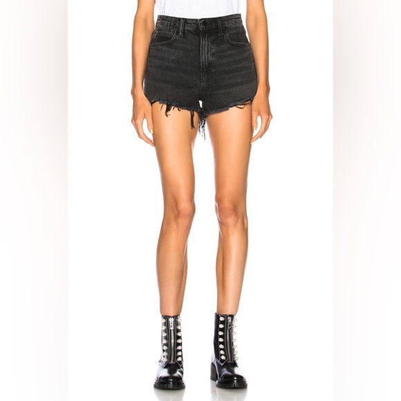 ALEXANDER WANG Bite Distressed Denim Shorts (10) - Picture 2 of 8